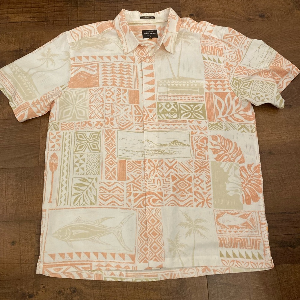 Quiksilver Waterman Collection Comfort Fit Surf Tropical ResortWear Men’s XL